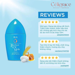 Sữa Chống Nắng Senka Kiềm Dầu, Mịn Lì SPF50/PA++++ Perfect UV Milk 40ml