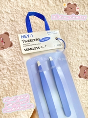 H-9028 - Set 2 Nhíp Tỉa Lông Mày HEY Eyebrow Tweezers 45g (Xanh)