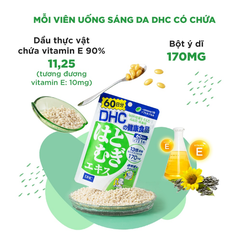 Viên Uống DHC Trắng Da Từ Bột Ý Dĩ Adlay Extract (30 Viên/30 Ngày) - Dạng Túi