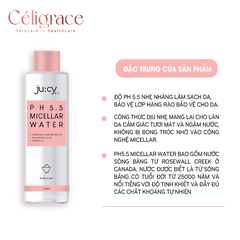 Nước Tẩy Trang Ju:cy pH 5.5 Micellar Water 200ml