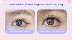 H-9078 - Mi Giả Từng Cụm HEY Tự Dính Không Dùng Keo, Phong Cách Cá Tính