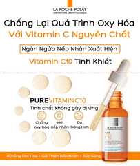 [CLESAL2401 - DATE 07/2024] Tinh Chất Làm Sáng Da Và Giảm Thâm Nám La Roche-Posay Redermic Pure Vitamin C10 Serum 30ml