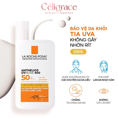 Sữa Chống Nắng La Roche-Posay Bảo Vệ Khỏi Tia UVA Dài Anthelios UVMune 400 Fluide Invisible Fluid SPF50+ 50ml (Vạch Vàng)