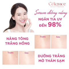 Chống Nắng Serum Senka 3 In 1 Dưỡng Sáng Da Nâng Tông Aqua Bright Serum In CC SPF 50+ PA++++ 40g