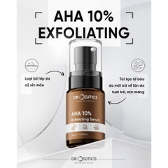 Serum DrCeutics Loại Bỏ Tế Bào Chết, Làm Sáng Da, Ngăn Ngừa Lão Hóa AHA 10% Exfoliating Serum