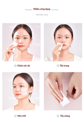 [COMBO2/4] Bông Tẩy Trang QIN PAI Hộp 120 Miếng Vuông