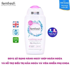 Dung Dịch Vệ Sinh Phụ Nữ Femfresh Cao Cấp Làm Dịu Da Soothing Wash 250ml (Hồng)