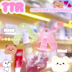 [1 CHAI] Chai Nhựa Chiết Mỹ Phẩm Tiện Lợi TTR Đầu Pump (Có Nắp Đậy)