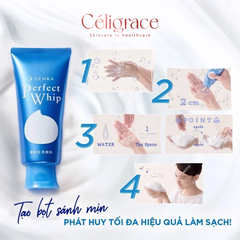 Sữa Rửa Mặt Senka Tạo Bọt Chiết Xuất Tơ Tằm Trắng Perfect Whip Facial Foam Wash