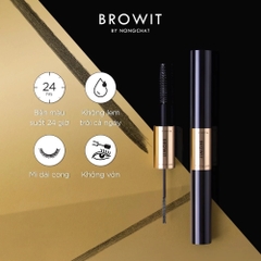 Mascara Browit Hai Đầu Làm Tơi Và Cong Mi Professional Duo Mascara #Sexy Black 4g +4g