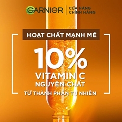 Serum Garnier Tinh Chất Dưỡng Sáng Da, Mờ Thâm Ban Đêm 10% Vitamin C - Bright Complete Overnight Serum 30ml