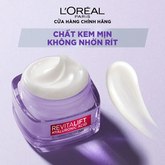 Kem Dưỡng Cấp Ẩm, Cải Thiện Nếp Nhăn LOREAL Revitalift Hyaluronic Acid Line Filling Water Cream 50ml