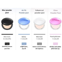 Phấn Phủ Kiềm Dầu, Nâng Tone Nhẹ About Tone Sebum Cut Powder Pact 9g (Trắng)