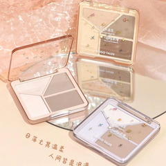 Phấn Bắt Sáng, Tạo Khối GOGO TALES 4 Ô Light Shadow Flawless Highlight Contouring Palette