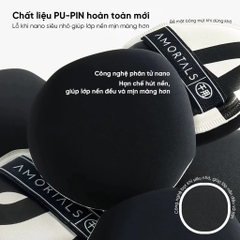 Set 2 Bông Mút Trang Điểm AMORTALS Căng Bóng, Che Phủ Tốt Double A Powder Puff Set (2 Bông Mút+ 1 Hộp Đựng)