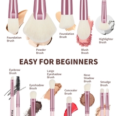 MAANGE - Bộ 11 Cọ Trang Điểm 52160 (Hồng)