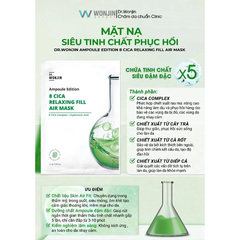 Mặt Nạ Siêu Tinh Chất Cấp Ẩm, Làm Dịu Da WONJIN Ampoule Edition Fill Air Mask 27g