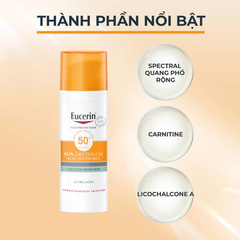 Kem Chống Nắng Eucerin Kiềm Dầu & Ngừa Mụn Sun Dry Touch Acne Oil Control SPF 50+ 50ml