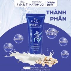 Sữa Rửa Mặt Hatomugi Ngừa Mụn, Dưỡng Ẩm Da Nhật Bản Acne Care & Facial Washing 130g