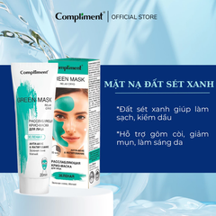 Mặt Nạ Đất Sét Compliment No Problem Mask Giúp Làm Sạch Sâu Kiểm Soát Dầu Giảm Bã Nhờn 80ml