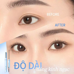 Mascara FOCALLURE Siêu Mịn 2mm Chống Thấm Nước Có Lược Chải Mi Làm Cong LE01 (Xanh)