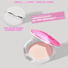 Phấn Phủ Nén Có Nhũ, Kiềm Dầu About Tone Raise Your Beauty Tone Glow 8g (Hồng)