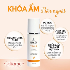 [SPECSAL24] Sữa Rửa Mặt IMAGE Dưỡng Ẩm Làm Trắng Da Vital C Hydrating Facial Cleanser 177ml