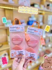 H-9013 - Set 2 Bông Mút Tán Kem Nền, Phấn Nước HEY Powder Puff 21g