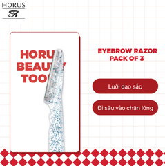 Dao Cạo Lông Mày HORUS Eyebrow Razor Pack Of 3 (Bịch 3 Cây) 5.3g