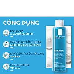 Nước Cân Bằng La Roche-Posay Giàu Khoáng Cho Da Dầu Effaclar Astringent Lotion 200ml