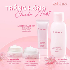 Kem Dưỡng Senka Sáng Da, Mờ Thâm Sạm Ban Đêm Aqua Bright Glow Gel Cream 50g