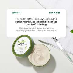Mặt Nạ Đất Sét Trà Xanh Some By Mi Giúp Làm Sạch, Thu Nhỏ Lỗ Chân Lông Super Matcha Pore Clean Clay Mask 100g