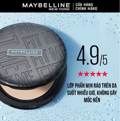 Phấn Phủ MAYBELLINE Dạng Nén Che Phủ Hoàn Hảo, Kiềm Dầu Hiệu Quả Fit Me Matte Poreless Powder SPF32 /PA+++ 6g (Hộp Tròn)