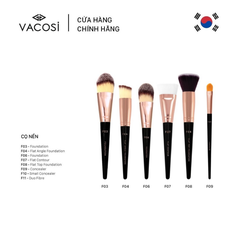 F04 - Cọ Nền Đầu Xéo VACOSI Flat Foundation Brush