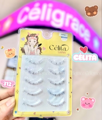[TẶNG 10 NHẪN ĐỰNG KEO] [MI DƯỚI - 5 CẶP] Mi Giả CÉLITA Gân Trong Tự Nhiên & Mềm Mại