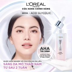 Serum L'OREAL Dưỡng Sáng Và Mờ Thâm Nám Glycolic-Bright Instant Glowing Serum 1.0% Glycolic Acid 30ml