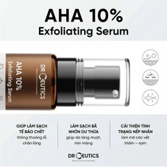 Serum DrCeutics Loại Bỏ Tế Bào Chết, Làm Sáng Da, Ngăn Ngừa Lão Hóa AHA 10% Exfoliating Serum