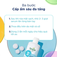 Serum Tinh Chất Dưỡng Cấp Ẩm Sâu Đa Tầng Simple Hyaluronic Acid & B5 Serum 30ml