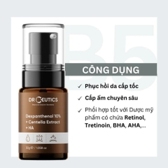 Serum DrCeutics Dưỡng Cấp Ẩm, Làm Dịu Da Dexpanthenol 10% + Centella Extract + HA 30g