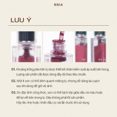 Son BBIA Kem Nhung Thuần Chay Last Velvet Tint Re-new Version 5g