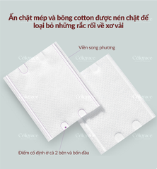 [COMBO2/4] Bông Tẩy Trang QIN PAI Hộp 120 Miếng Vuông