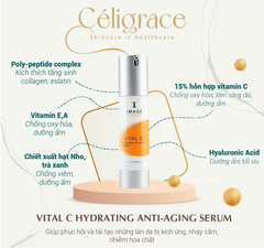 [SPECSAL24] Serum IMAGE Dưỡng Ẩm Chống Oxy Hóa Vital C Hydrating Anti-Aging Serum 50ml