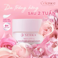 Kem Dưỡng Senka Sáng Da, Mờ Thâm Sạm Ban Đêm Aqua Bright Glow Gel Cream 50g