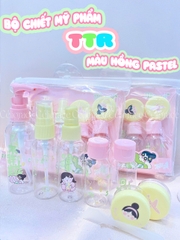 CM-2348 [SET 8 MÓN] - Bộ Chiết Mỹ Phẩm TTR (Hồng)