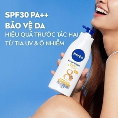Sữa Dưỡng Thể Hỗ Trợ Dưỡng Sáng, Giúp Da Đàn Hồi, Căng Mịn Nivea Extra Bright Body Lotion