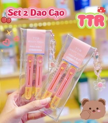 CM-TTR0128 - Set 2 Dao Cạo Lông Mày TTR Thu Gọn An Toàn Dễ Sử Dụng