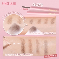 Chì Kẻ Lông Mày Chống Nước Giữ Màu Tích Hợp Đầu Cọ Chải Tiện Dụng PINKFLASH 0.2g