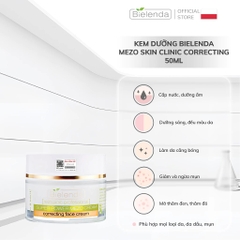 Kem Dưỡng Bielenda Dưỡng Trắng Mờ Thâm Super Power Mezo Correcting Face Cream 50ml