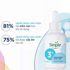Serum Tinh Chất Dưỡng Cấp Ẩm Sâu Đa Tầng Simple Hyaluronic Acid & B5 Serum 30ml