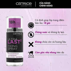 Xịt Khóa Nền Kiềm Dầu, Giữ Ẩm, Căng Bóng, Lâu Trôi Catrice Fixing Spray 50ml